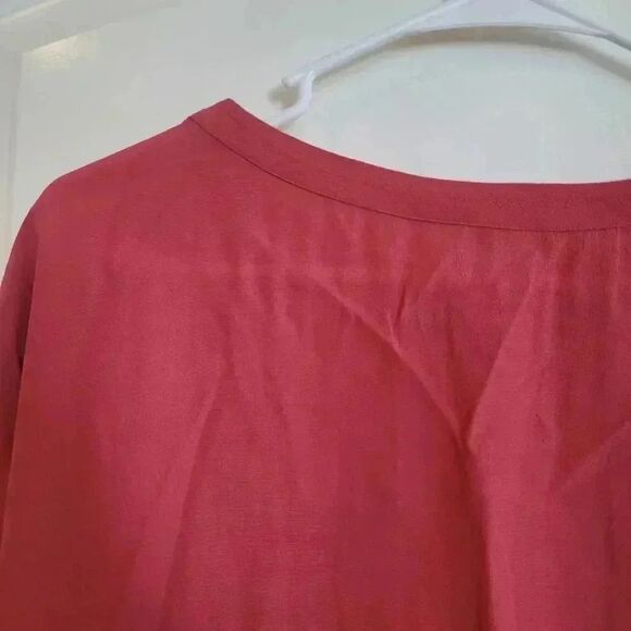Madewell Women's Berry Viscose Journal Side Button Dress with Pockets - Picture 12 of 13